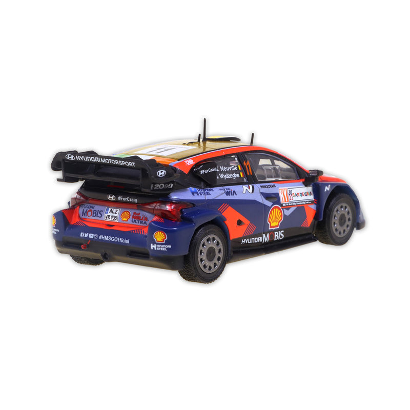 Model car Hyundai i20 N Rally1 - #11 Neuville/Wydaeghe Rally Sardegna 2023