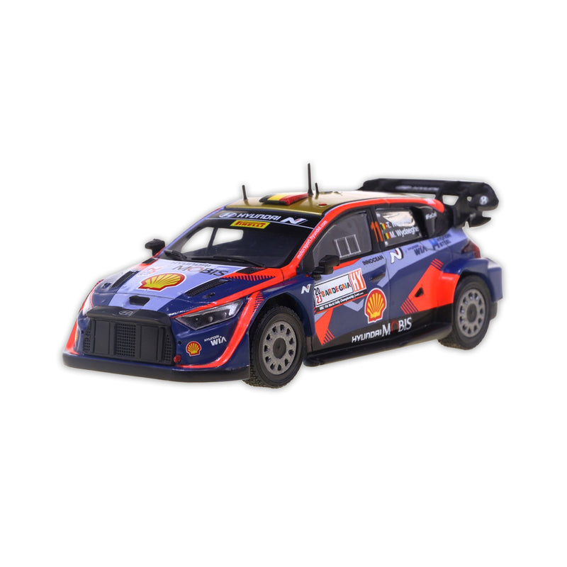 Model car Hyundai i20 N Rally1 - #11 Neuville/Wydaeghe Rally Sardegna 2023