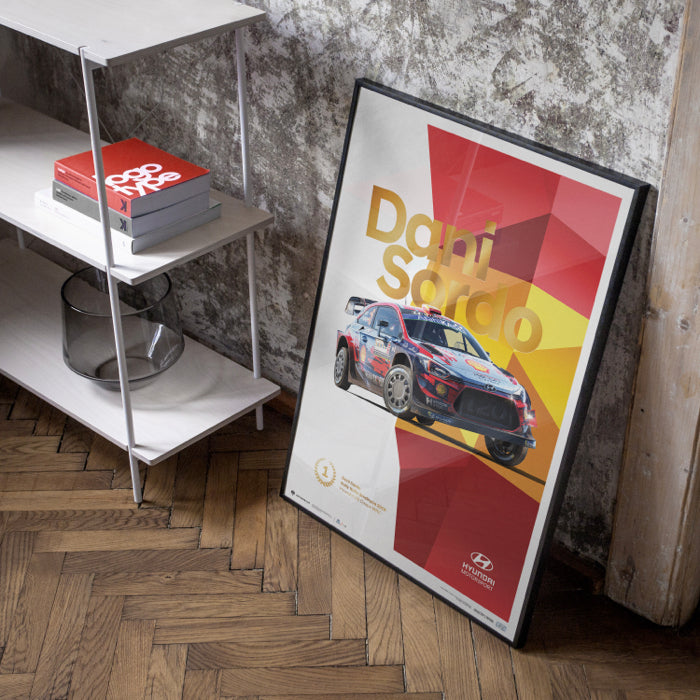 Dani Sordo WRC-i20 Sardegna Champion Poster 2019