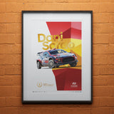 Dani Sordo WRC-i20 Sardegna Champion Poster 2019