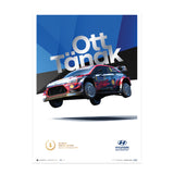 Ott Tänak WRC-i20 Estonia Champion Poster 2020