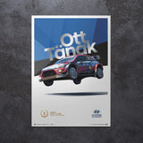 Ott Tänak WRC-i20 Estonia Champion Poster 2020