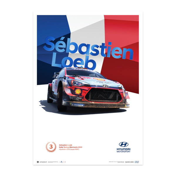 Sébastien Loeb WRC-i20 Turkey Marmaris Poster 2020