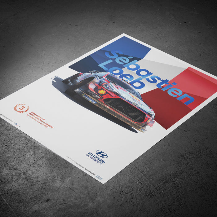 Sébastien Loeb WRC-i20 Turkey Marmaris Poster 2020