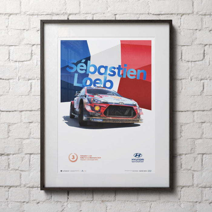 Sébastien Loeb WRC-i20 Turkey Marmaris Poster 2020