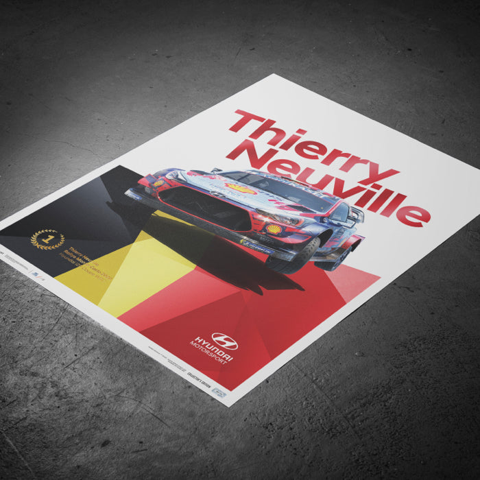 Thierry Neuville WRC-i20 Monte Carlo Champion Poster 2020