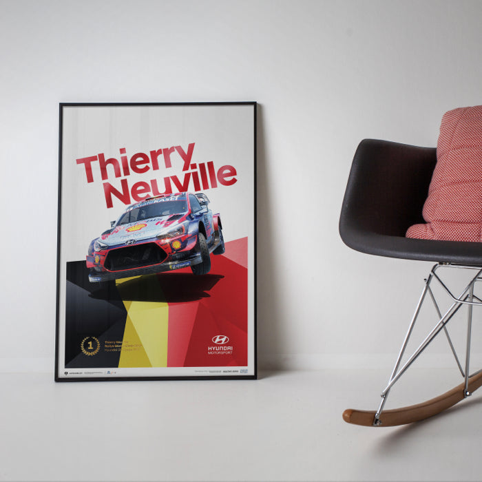 Thierry Neuville WRC-i20 Monte Carlo Champion Poster 2020