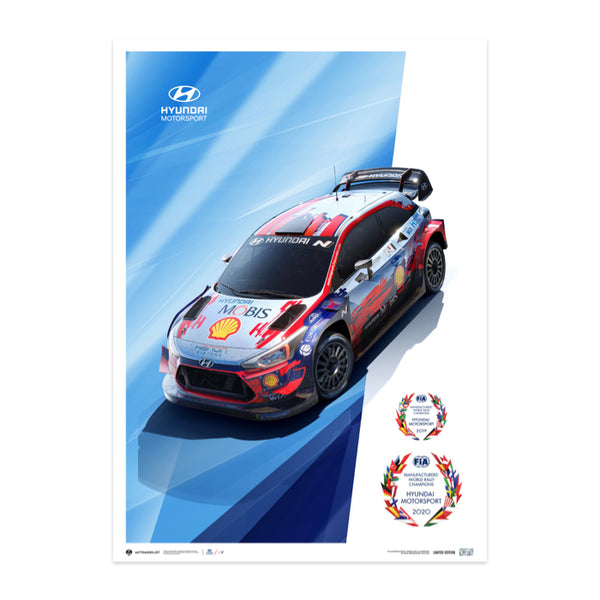 Hyundai Motorsport – WRC Manufacturers’ Champions 2019 and 2020 POSTER