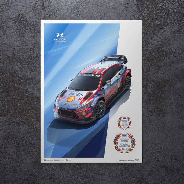 Hyundai Motorsport – WRC Manufacturers’ Champions 2019 and 2020 POSTER