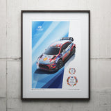 Hyundai Motorsport – WRC Manufacturers’ Champions 2019 and 2020 POSTER